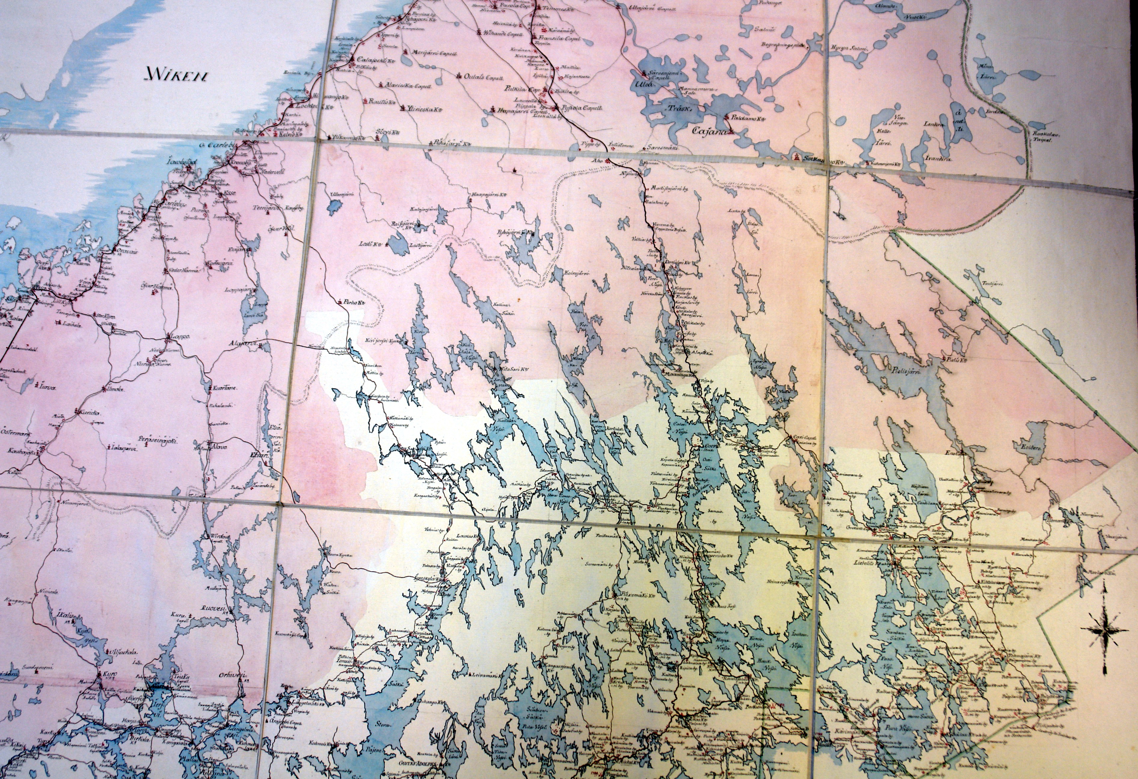 Suomen maantiet ja suurimmat vesistöt (Kartta) · JYX-EXPO